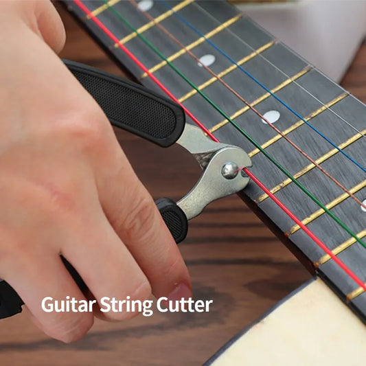 Outil pour changement de cordes de guitare – Pince 3-en-1 : coupe-cordes, enrouleur de cordes et extracteur de chevilles